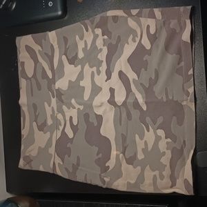 Camouflage mini skirt